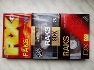 RAKS - DX 60 , SD-X 75 , RX 60 ,3NOWE KASETY,FOLIA