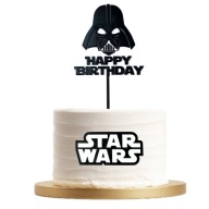 Topper Star Wars na tort – ozdoba Happy Birthday + Star Wars NA BOK
