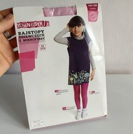 Rajstopy dziewczęce Yongstyle 140-146 różowe z mikrofibry (495)