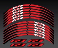 NAKLEJKI PASKI NA FELGI RANT R1 CZERWONE + GRATIS !!!