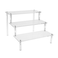 Wielofunkcyjny Stojak Ekspozycyjny Akrylowy Perfumy Kosmetyki 3-Poziomowy