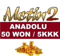 METIN2 ANADOLU 50W 50 WON 5KKK YANG MT2 TR TURCJA WONY