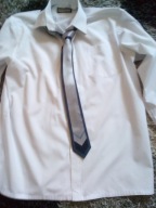 KONSUL biała koszula roz 38 gratis krawat