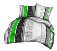 pościel bawełna lux 180x200 + 2x70x80 2x40x40 zamek B 325 Pascal zielony