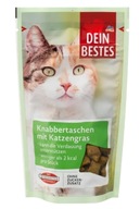 Dein Bestes, Przekąska dla kotów, poduszeczki z trawą dla kotów, 65 g