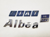 ZNACZEK EMBLEMAT LOGO NAPIS LITERY TYŁ FIAT ALBEA HL 16V