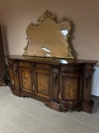 STYLOWA KOMODA WŁOSKA 242 cm dost.2 Szt. GIĘTE FRONTY Orzech Meble Stylowe