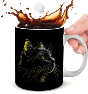 KUBEK KOLOROWE KOTY PREZENT NA URODZINY DLA KOCIARY TWOJE IMIĘ !!!