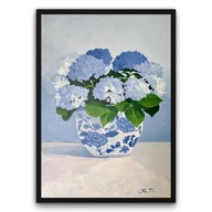 Plakat „Błękitna Elegancja” 40×50 cm – subtelna dekoracja z klasą