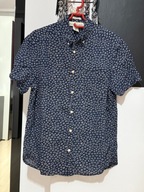 J Koszula L.O.G.G granat artystyczne beżowe koła delikatna bawełna batyst