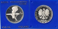 100 zł Maria Skłodowska Curie 1974 r. srebro