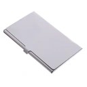 Etui na wizytówki karty Metalowe Wizytownik Srebrny Matowy