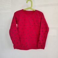 Bluzeczka w śnieżynki koszulka z długim rękawem Carry 128 świąteczna (092)