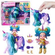 KOOKYLOOS LALECZKA LALKA JEDNOROŻEC STAR UNICORN AURORA GWIAZDA ZESTAW
