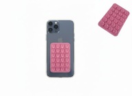 Uchwyt Silikonowy Przyssawki do Telefonu TikTok Etui Case Holder Różowy