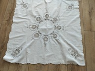 Obrus skandynawski serweta serwetka Art Deco unikat haft szydełko dł80