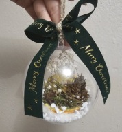 Bombka z leśną kompozycją