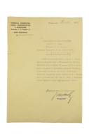 DYREKCJA KOLEI PAŃSTWOWYCH PKP WARSZAWA PISMO 1938 r. ZOBACZ!