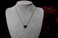 ŁAŃCUSZEK ZE STALI CHIRURGICZNEJ 316L POZŁACANY ZAWIESZKA