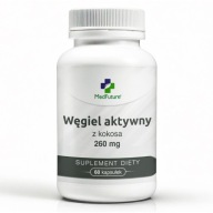 Węgiel aktywny z kokosa - TRAWIENIE OCZYSZCZENIE DETOX - 60 kaps.