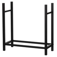 Stojak na drewno opałowe do kominka metalowy, czarny 60x26x62 cm - Mustang
