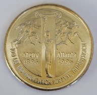 1995 2 zł 100 lat NOWOŻYTNYCH IGRZYSK OLIMPIJSKICH z WORKA MENNICZEGO NBP !