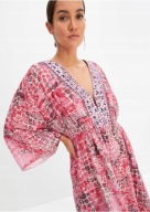 Hit !_NOWA 229zł KOKTAJLOWA sukienka róż_HAFTY srebrne cekiny_FALBANA_r.46