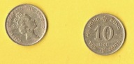 Hong Kong 10 Cents 1985 r.