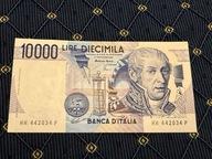 10000 lira Włochy 1984 stan AU