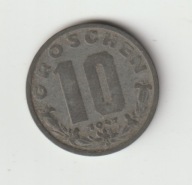 Austria 10 Groschen 1947 piekny stan