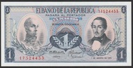 Kolumbia 1 peso 1973 - stan bankowy UNC