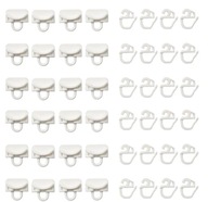 IKEA VIDGA Ślizgi i haczyki do zasłon, biały 24sztuki.