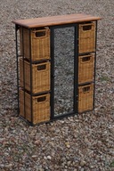 Komoda Szafka Wisząca Retro Vintage Design