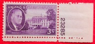 USA 1945 Roosevelt w Białym Domu z numerem czyste**
