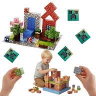 KLOCKI MAGNETYCZNE MINECRAFT MAINCRAFT SZCZESCIANY ZESTAW DUZE BLOKI 3D