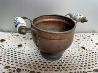 Miedziana osłonka , donica , doniczka