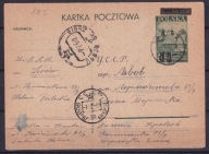 1949 Kościół w Pniowie przedruk Fi Cp 119 typ7w z Krakowa do Lwowa
