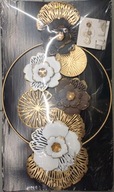 Dekoracja ścienna metalowa, wym.65 x 38 cm