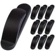 HACZYKI SAMOPRZYLEPNE WODOODPORNY MOCNY CZARNY WIESZAKI UCHWYT 10 SZT.