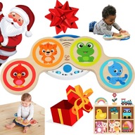 BABY EINSTEIN Bębenki Drewniane Dotykowe - SUPER ROZRYWKA DLA DZIECI