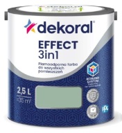 Dekoral Effect 3w1 Farba PLAMOODPORNA matowa miętowo-szary 2,5l