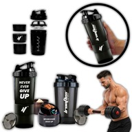 IRONFLEX SZEJKER 500ml SZCZELNY SHAKER NA SIŁOWNIĘ Z POJEMNIKIEM NA BIAŁKO