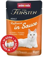 Animonda KOT Raffinesse w sosie saszetka 85g - Kurczak + Indyk