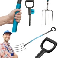 WIDŁY CELLFAST DO OBORNIKA GOSPODARCZE 4 ZĘBY DO KOMPOSTU SIANA SŁOMY