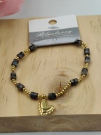 Blueberry Bransoletka damska Serce Kamienie Stal 316L klasa styl