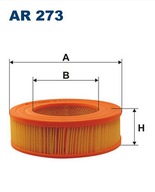 $ AR 273 filtr powietrza STARLET COROLLA CELICA