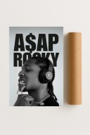 Plakat bez ram 50x70cm ASAP ROCKY Raper Hip Hop Moda Artysta Hit
