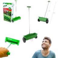 SIEWNIK RĘCZNY DO NAWOZU NASION TRAWY PIASKU WARZYW SOLI ROZSIEWACZ 6 L