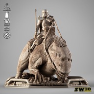 Sand Trooper i Dewback, wydruk 3D, żywica