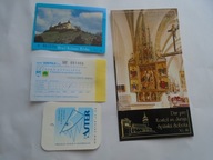 STARY BILET WSTĘP DOBSINSKA LODOWA JASKINIA ZAMEK KRASNA HORA SPISKA SOBOTA